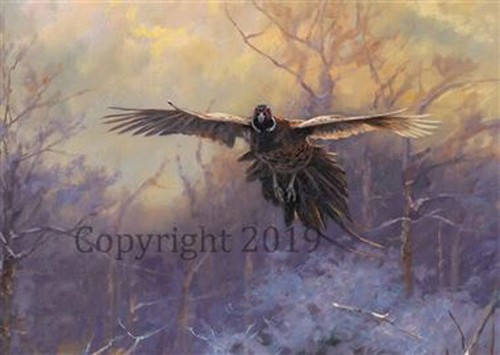 Pheasant flight christmas - in,