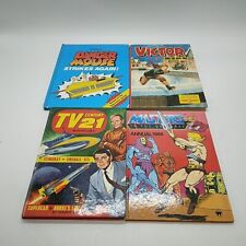4 - Vintage Boys Hardback Annuals - Victor, Masters, Dangermaouse, TV Century