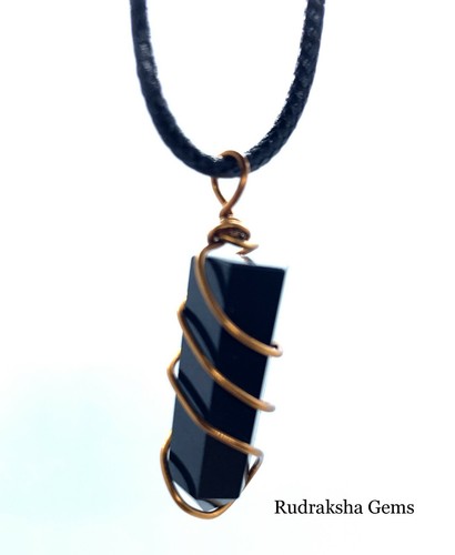 Black tourmaline necklace - tourmaline,