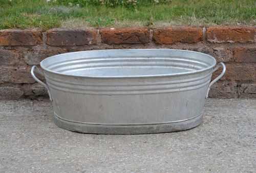 Vintage old metal aluminium