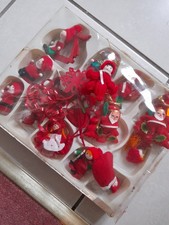 Wooden Christmas Tree Hanging Santa's Woolly Hats Snowman