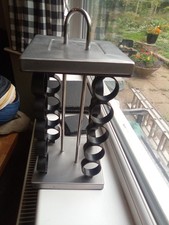 Revolving Carousel Spice / Herb Rack - 20 Glass Jars - Black