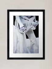 Elvis In White Framed Art