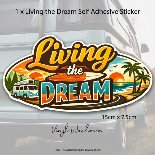 Living the dream decal sticker - living,