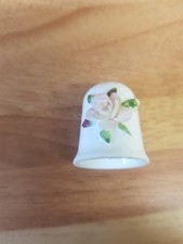 BONE CHINA THIMBLE Rose  Coalport
