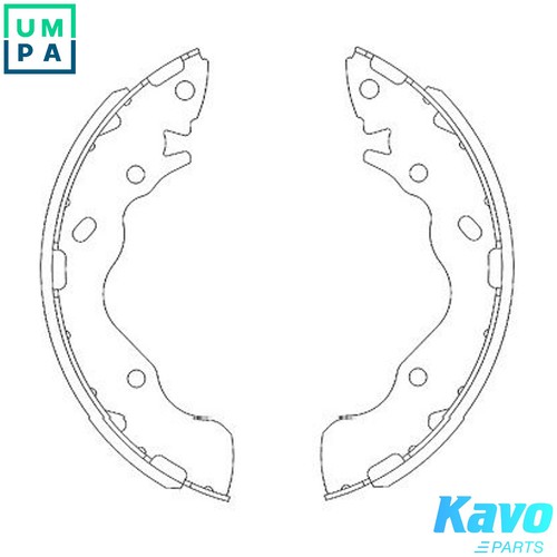 Brake shoe set - kbs-3402, for