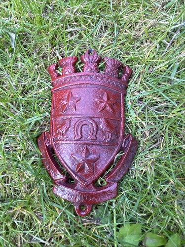 Antique vintage convex cast - antique,