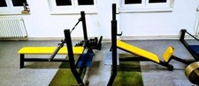 2 Benches: Flat Bench And Inclined Bench.Heavy Duty Metal, Commercial grade