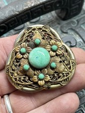 A 1920's Max Neiger Brothers Factory 187 Czech Art Deco Oriental Filigree Brooch