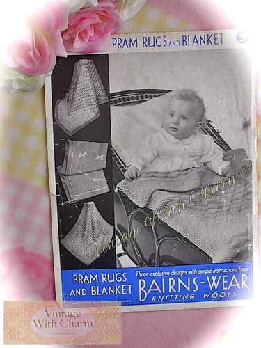 Vintage 1940s knitting - vintage,