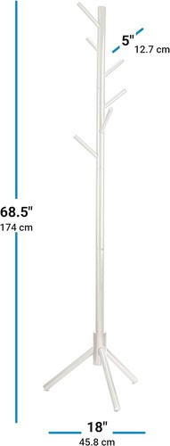 Coat rack wooden 6 hanger - wooden,