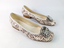 Riva Ballerinas Leather Slip On Shoes UK 4 EU 37 Worn Once