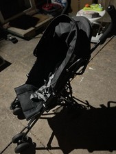 Redkite Black Stroller Pushchair with Clear Running Cover