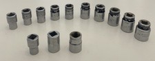 Stahlwille 1/2” Drive Socket Set 13 Pc 12mm-24mm 3 Pc Replaced By Britool, Facom