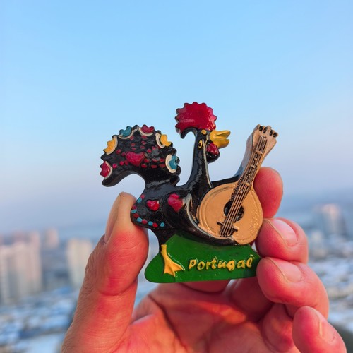 Portuguese rooster playing - portuguese,