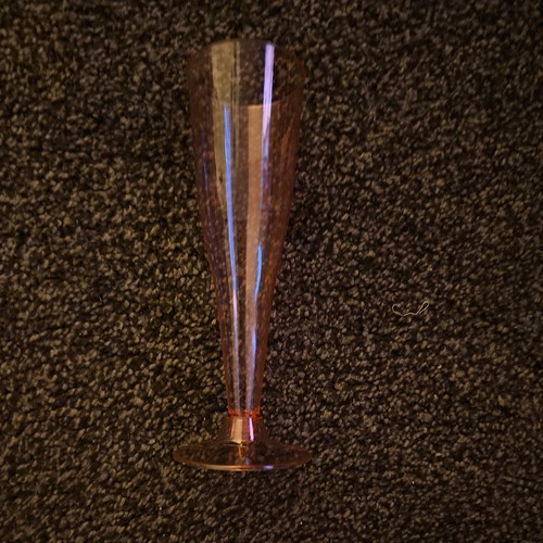 Pink plastic champagne - plastic, flute