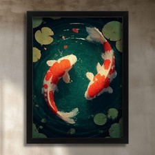 Koi Fish Wall Art Print