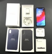 Genuine iPhone X 256GB Space Grey Bundle with Accessories 