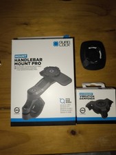 Quad Lock PRO Motorcycle Handlebar Mount Black + Vibration Damper + Adapter