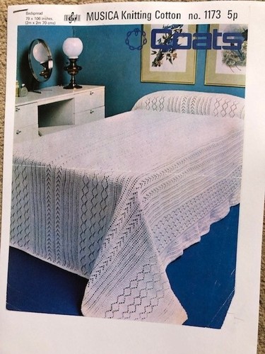 Knitting pattern bedspread - knitting, 79