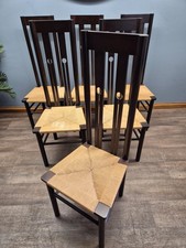 Mcintosh Style Tall Back Chairs X 6