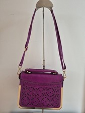 Purple PU Leather Crossbody