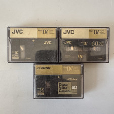 3x JVC Victor DVM-60 ME Mini