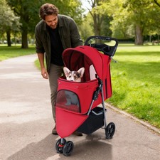 Foldable Pet Stroller w/ 3