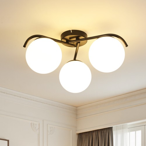 Glass globe ceiling - 3-glass,
