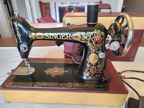 Antique 1910 singer sewing - antique,