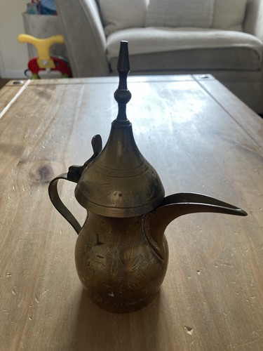 Vintage brass dallah - vintage,