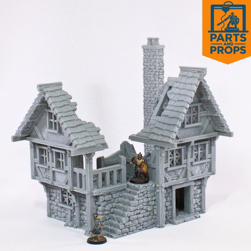 Large fantasy ruin building - fantasy,