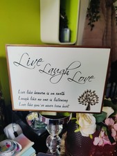 Quote Live Love Laugh Framed