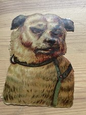 Victorian Scrap - Dog w/ Lead 11x8cm