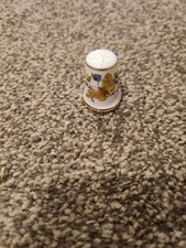 Vintage Aynsley Fine English Bone China Thimble Floral 