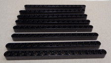 LEGO TECHNIC Parts & Pieces 4542573 - 32278 1 x 15 Beam Black x8