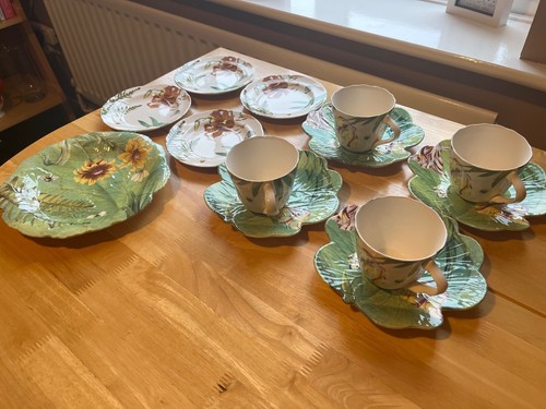Spode floral haven tea - floral, tea-set
