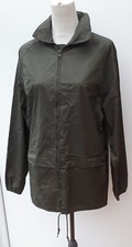 Vintage Milletts Mens Size S Olive Green Cagoule Jacket Smock PVC Backed Coat