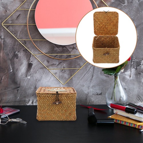 Light brown woven storage - brown,