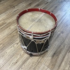 Vintage Military Drum Painted