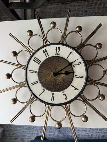 Elgin starburst clock mid - elgin,