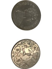 Elizabeth II Commemorative Coin 1977 Silver Jubilee T2080 HY25