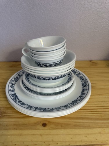Vintage corelle old - old, blue