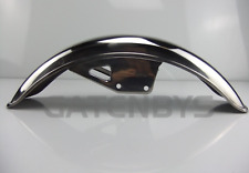New Chrome Motorcycle Front Mudguard Custom Cruiser Brat Chopper Flat Fender