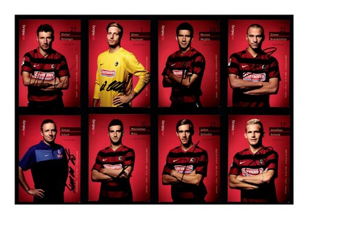 Autograph card set freiburg - autograph,