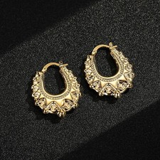 18ct gold filled 30mm oval - gold,