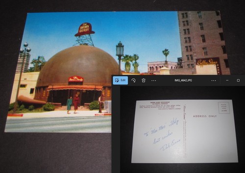 Vtg 1950 hollywood brown derby - vtg,