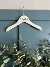 fc:baby French Connection Wooden Baby Clothes Hanger – Off White