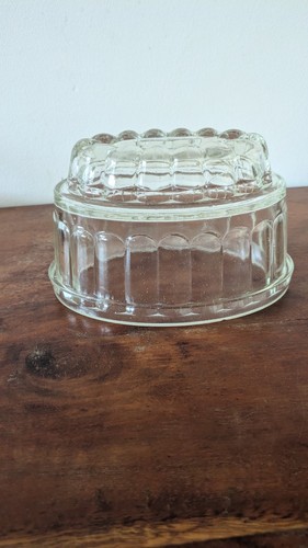 Vintage glass jelly mould - glass,