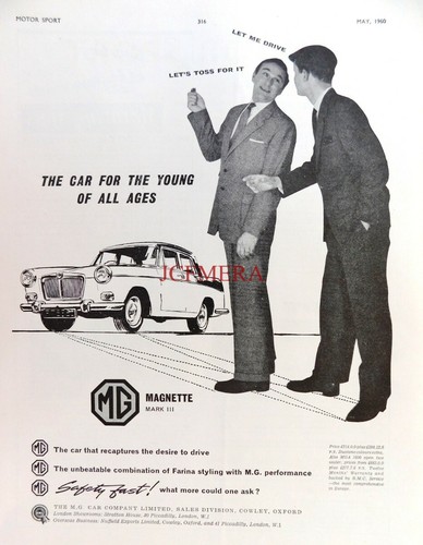 Magnette saloon 1960 - mg,
